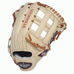 e Slugger Pro Flare Cream 12.75 inch Baseball Glove (Right Handed Thro